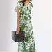 Anthropologie Dresses | Anthropologie/Hutch Green Palms Wrap Dress | Color: Green | Size: M
