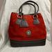 Dooney & Bourke Bags | Ben Vtg Large Red Suede Dooney & Bourke Bag In Stunning Condition!!!! | Color: Red | Size: 11”X12.5”X5”