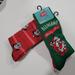 Disney Underwear & Socks | Disney Christmas Socks, 2 Sets Comes 4 Pairs Only | Color: Green/Red | Size: 6-12