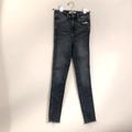 Free People Jeans | Free People We The Free Frayed Hem Skinny Jean In Capri Blue Size 25 | Color: Blue | Size: 25