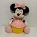 Disney Toys | Disney Baby Minnie Mouse Plush With Light Up Cupcake | Color: Black/Pink | Size: 14”