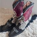 Zara Shoes | New Cowboy Boots From Zara, Size 10/40 | Color: Black/Red | Size: 10