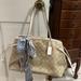 Coach Bags | Coach Signature Print Drawstring Carryall Light Khaki/White | Color: Cream/Tan | Size: Os