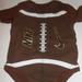 Nike One Pieces | Cute Nike Baby Unisex Onesie Football Design Size 0-3 Months | Color: Brown/White | Size: 0-3mb