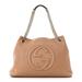 Gucci Bags | Gucci Beige Leather Logo Bag | Color: Tan | Size: Os