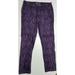 Levi's Jeans | Levi's Mid Rise Skinny Purple/Black Denim Stretch Jeans Women's Size 12m | Color: Black/Purple | Size: 12