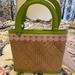 Lilly Pulitzer Bags | Like New Lilly Pulitzer Straw Handbag Purse | Color: Cream/Green/Pink/White | Size: Os
