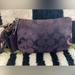 Coach Bags | Coach Plum Color Signature Wristlet | Color: Purple | Size: Os