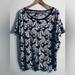 Disney Tops | Divided Disney Minnie Mouse Women Top Over Size Medium. | Color: Black/White | Size: M