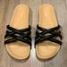 J. Crew Shoes | J. Crew Pacific Cushy Strap Sandals Size 7.5- Great Condition | Color: Black/Cream | Size: 7.5