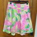 Lilly Pulitzer Skirts | Lilly Pulitzer Skirt, Chilean Avenue In Shell Pink, Never Worn, Size 6 | Color: Green/Pink | Size: 6