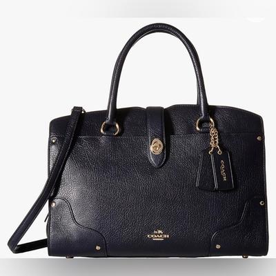 Coach Bags | (Coach) Coach Mercer Ladies Medium Grain Leather Satchel Handbag 37575 | Color: Black | Size: Os