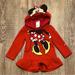 Disney Dresses | 3/$30 Disney Baby | Minnie Mouse Fleece Hooded Tunic/Dress | Color: Black/Red | Size: 24mb