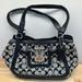 Coach Bags | Authentic Coach Signature Tote Shoulder Bag Purse Zip Top Grey/Black | Color: Black/Gray | Size: Os