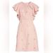 Kate Spade Dresses | Kate Spade New York Eyelet Detail Ruffle Sleeve Dress Faded Peony - Women's 6 | Color: Pink | Size: 6