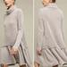 Anthropologie Dresses | Anthropologie Moth Eira Turtleneck Sweater Dress | Color: Gray | Size: L