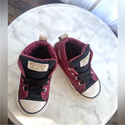 Converse Shoes | Converse Street Mid Sneaker Infant Baby Toddler Brick/Natural Size 7 | Color: Red/Tan | Size: 7bb