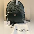 Coach Bags | Coach Monogram Print City Backpack Green | Color: Gold/Green | Size: Os
