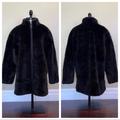 J. Crew Jackets & Coats | J Crew Zip-Up Plush Fleece Coat Black Size Medium | Color: Black | Size: M