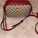 Gucci Bags | Gucci Monogram Matelasse Diagonal Small Gg Marmont Chain Shoulder Bag | Color: Red/Tan | Size: Os