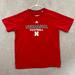 Adidas Shirts | Adidas Nebraska Cornhuskers Football Men’s Xl Red Short Sleeve Ultimate Tee | Color: Red/White | Size: Xl