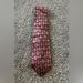 Burberry Accessories | Burberry Burberry’s Vintage Silk Tie Burgundy Silver Blue Print | Color: Red/Silver | Size: Os