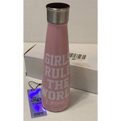 Pink Victoria's Secret Dining | Girls Rule The World Sip By S'well Pink 15oz Bottle Stainless Steel Nwt In Box | Color: Pink/White | Size: Os