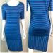 Lularoe Dresses | Lularoe Blue Striped Julia Dress Size Xl | Color: Blue | Size: Xl