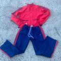Adidas Jackets & Coats | Adidas Matching Pants And Windbreaker | Color: Blue/Red | Size: M