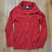 Adidas Tops | Adidas Womens Jacket Sweatshirt S Fleece Zip Up Red Pink Athletic Slim Pockets | Color: Pink/Red | Size: S