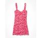 American Eagle Outfitters Dresses | Ae Ruched Mini Mesh Slip Dress | Color: Pink | Size: S