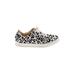 Topshop Sneakers: White Leopard Print Shoes - Women's Size 6 - Round Toe