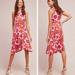 Anthropologie Dresses | Anthropologie Maeve Floral Mock Neck Dress Size Xs | Color: Pink/Red | Size: Xs