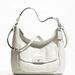 Coach Bags | Coach Kristen Chalk White Leather Convertible Satchel Shoulder Bag | Color: White | Size: Os