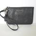 Coach Bags | Coach Corner Wristlet Black Clutch Zip Pouch Glitter Sparkle Small Card Wallet | Color: Black/Silver | Size: Os