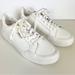 Levi's Shoes | Levi's White Leather Sneakers Men Size 10.5 Lace Up Logo 519725-W93 Street | Color: White | Size: 10.5