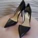Michael Kors Shoes | Mk Michael Kors Black Leather D'orsay Pumps | Color: Black/Silver | Size: 7.5