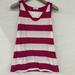 Anthropologie Tops | Anthropologie Pink Striped Tank Top Medium White Preppy Nautical Womens Medium M | Color: Pink/White | Size: M