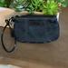 Coach Bags | Coach Wristlet. Black Material With Patent Trim. Never Used. | Color: Black | Size: Os