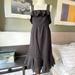 J. Crew Dresses | J. Crew Summer Black Sleeveless Long Dress In Eyelet Straps Us Zero - P126 | Color: Black | Size: 0