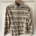 J. Crew Shirts | J.Crew Men Flannel Shirt Winter Button-Up Pocket Casual Striped Small | Color: Cream/Yellow | Size: S