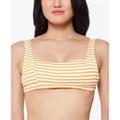 Jessica Simpson Swim | Jessica Simpson Women's Size L Sunshine Stripe Retro Bikini Top, Yellow M522afa | Color: Yellow | Size: L