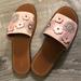 Coach Shoes | Coach Tea Rose Suede Slides Size 6 | Color: Pink | Size: 6