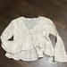 Urban Outfitters Tops | Cropped Lace Blouse | Color: Cream/White | Size: S