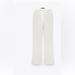 Zara Pants & Jumpsuits | Full Length Linen Blend Flares | Color: White | Size: S