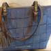 Dooney & Bourke Bags | "Dooney & Bourke" Blue Steel Croc. Shoulder Bag | Color: Blue/Gray | Size: Os