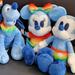 Disney Other | 3 Pc Disney Plush Pride Collection Bundle, All New With Tags | Color: Blue/Red | Size: Os