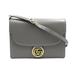 Gucci Bags | Gucci Shoulder Bag Leather Gray Bag Back | Color: Black/Brown | Size: Os