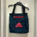 Adidas Bags | Adidas Reversible Zip Pockets Blue Pink Black 14 X 14 Lightweight Tote Bag | Color: Blue/Red | Size: Os