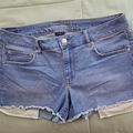 American Eagle Outfitters Shorts | American Eagle Outfitters Denim Shorts Sz 14 Super Stretch Women's | Color: Blue | Size: 14